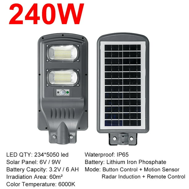 360W LED Solar Wall Street Light Radar Induction PIR Motion Sensor Outdoor 360W LED Solar Wall Street Light Radar Induction PIR Motion Sensor Outdoor